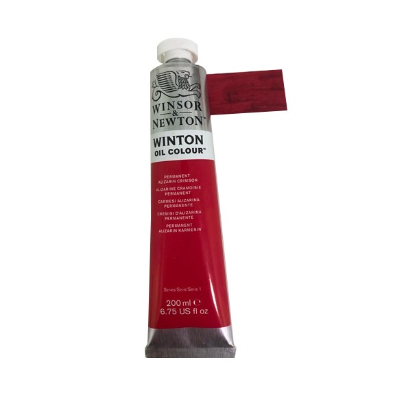 WINSOR & NEWTON 01 OLEO  PERMANENT ALIZARIN C H 200 ML