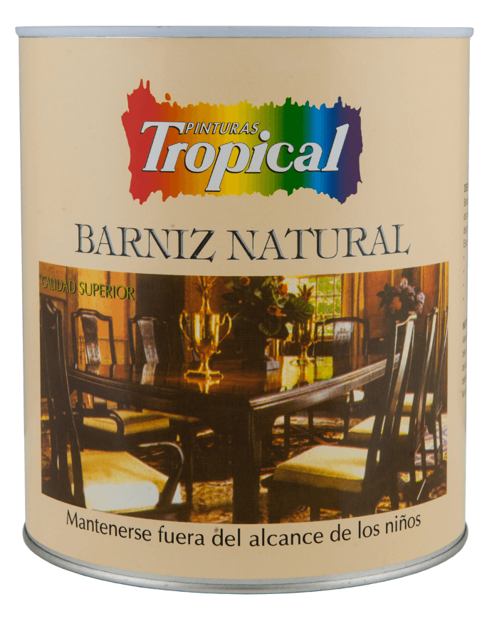 TROPICAL BARNIZ NATURAL CON BRILLO 1/4