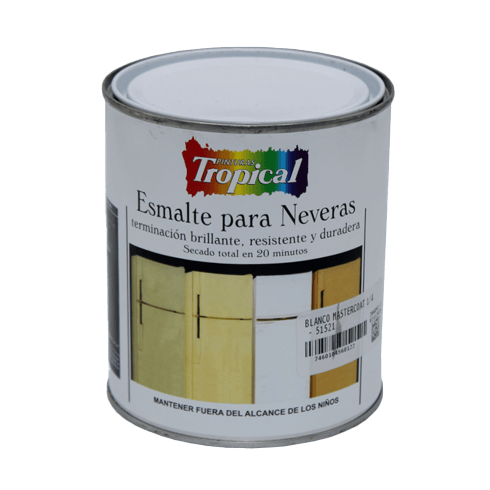 TROPICAL ESMALTE NEVERA BLANCO 1/4