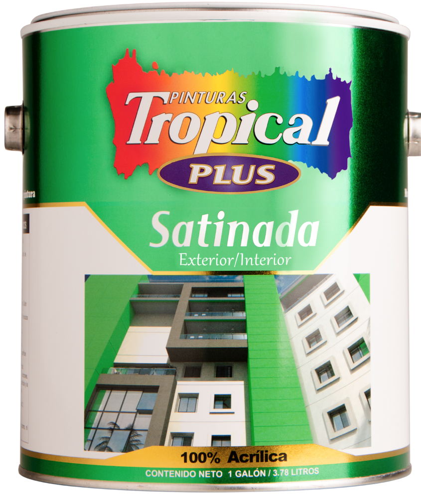 TROPICAL PLUS SATINADA BASE PASTEL/BLANCO 1/4