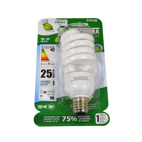 TASCHIBRA BOMBILLO B/C ESPIRAL 25W