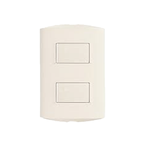 BTICINO INTERRUPTOR DOBLE MP CREMA