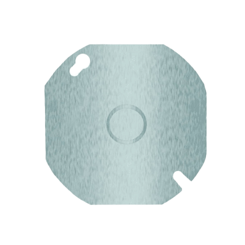 TAPA ELECTRICA CIEGA OCTAGONAL 4"  METAL  NK
