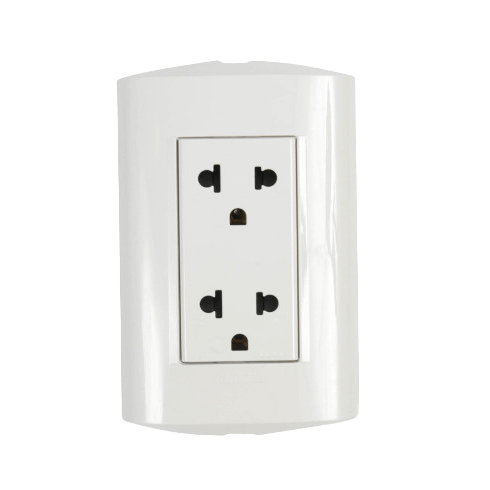 BTICINO TOMA/C MP CREMA SUP 120V OVAL P38