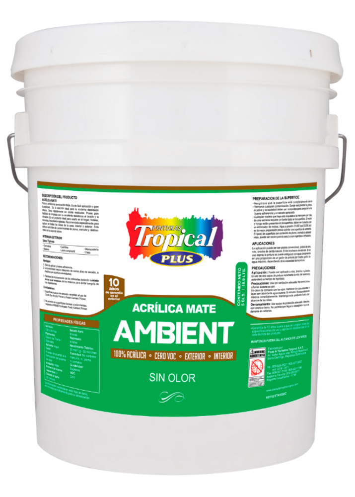 TROPICAL PLUS AMBIENT ACRILICA 5/1