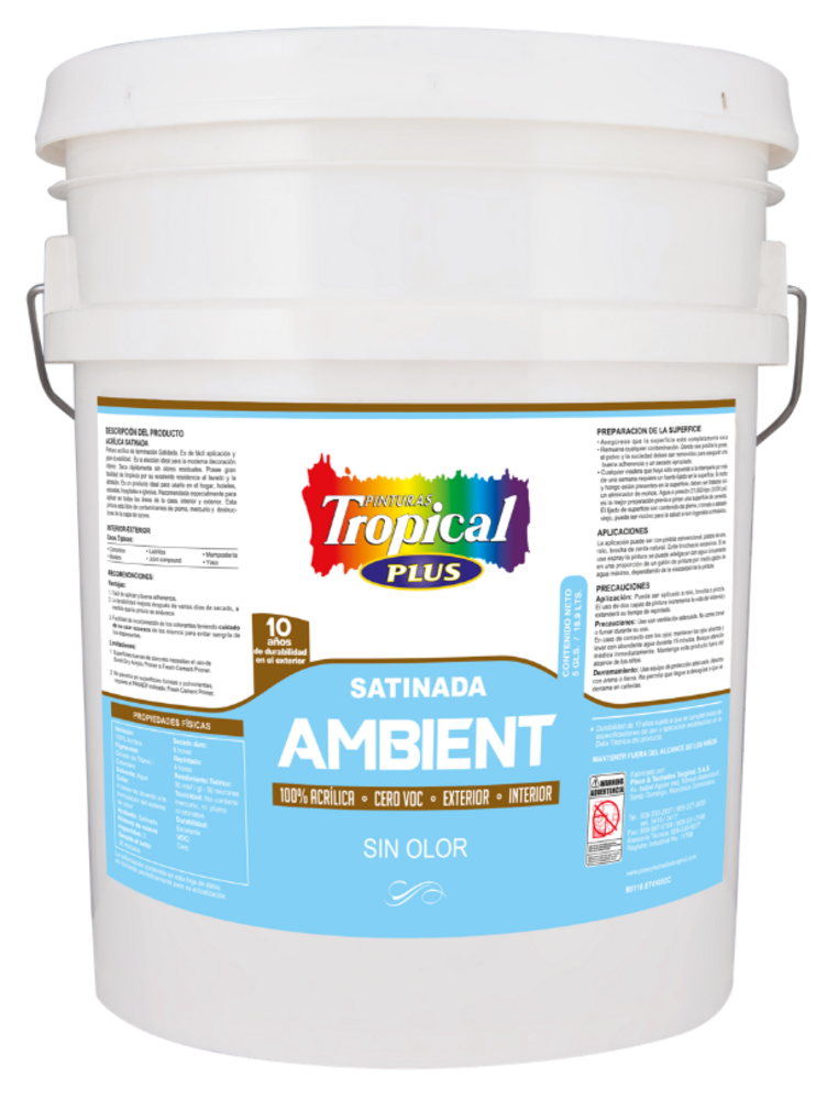 TROPICAL PLUS AMBIENT SATINADA 5/1