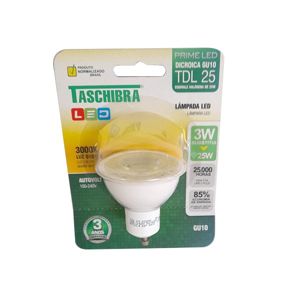 TASCHIBRA BOMBILLO LED COPA 3W  1