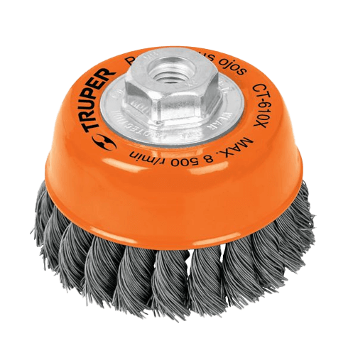 TRUPER CEPILLO COPA ALAMBRE 4" x 5/8" 11529