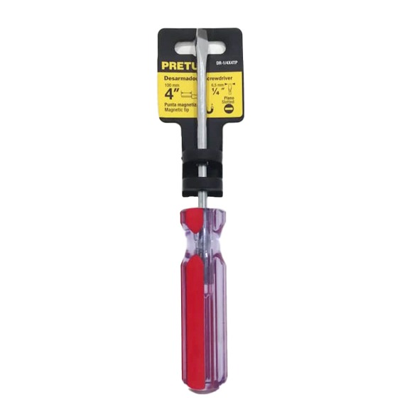 PRETUL DESTORNILLADOR PLANO 1/4" X 4" 21459