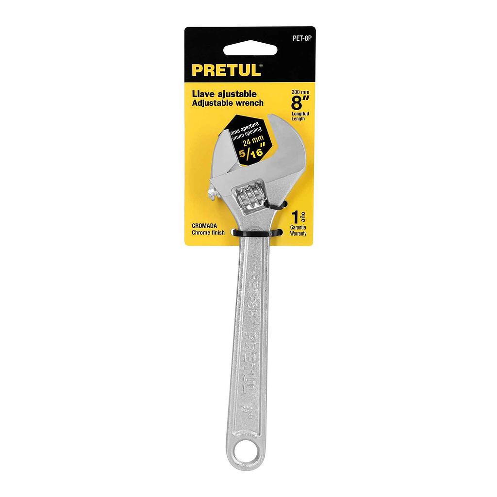 PRETUL LLAVE AJUSTABLE 21815 8"
