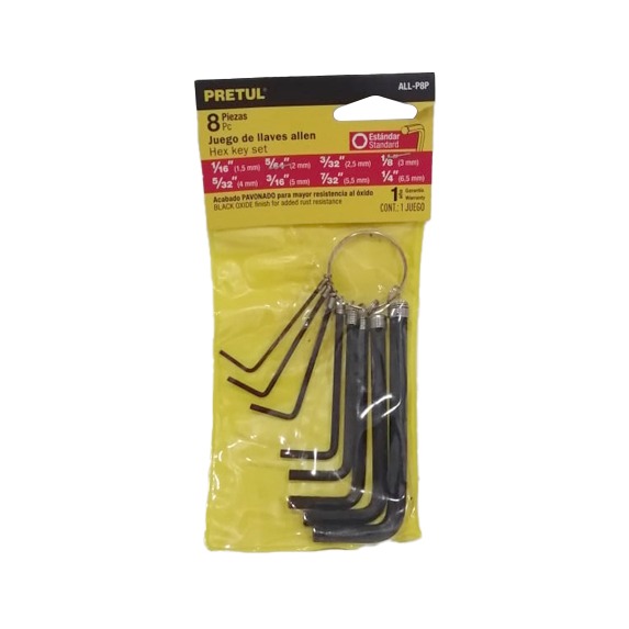 PRETUL JUEGO LLAVE ALLEN 21850 8PC
