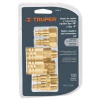 JUEGO DE ACOPLES TRUPER 1/4"