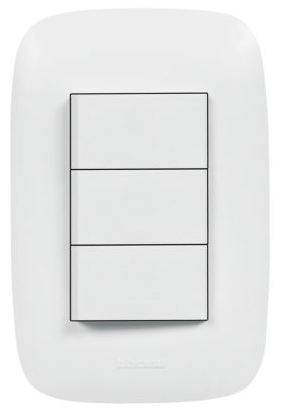 BTICINO DOMINO SENCIA INTERRUPTOR TRIPLE BLANCO AP5330