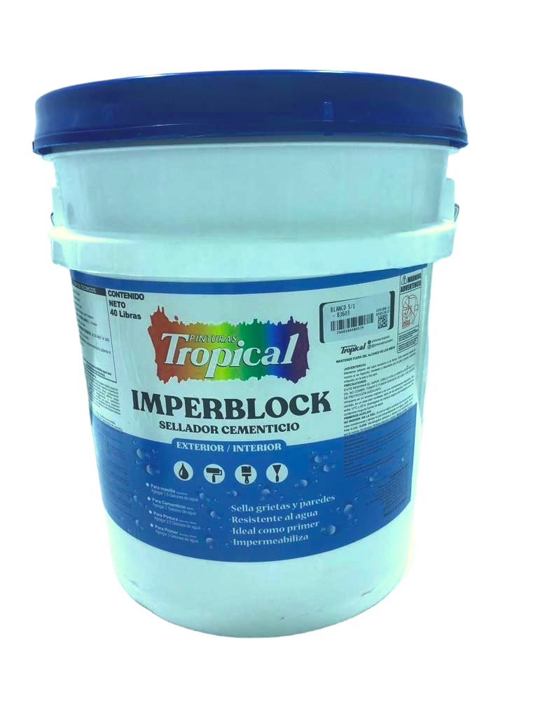 TROPICAL IMPERBLOCK SELLADOR CEMENTICIO BLANCO 5/1